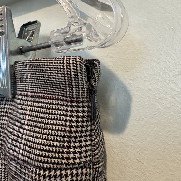 Talbots Pants Women 2 Gray Glen Plaid Ankle Chatham Cropped Preppy Office Career - Picture 8 of 13